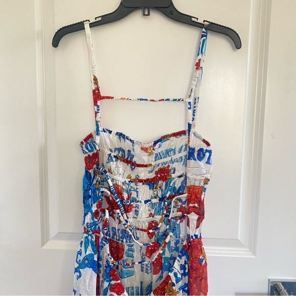 Farm Rio x Anthropologie Sleeveless Smocked Printed Maxi Dress - Picture 5 of 7